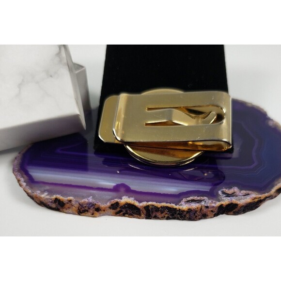 Money Clip "United States Navy" Cash ID Holder Gold Tone - Picture 4 of 6